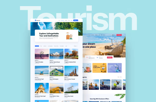 Food & Travel product screens