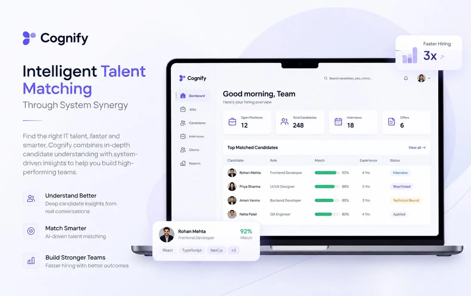 Cognify - Intelligent Talent Matching Through System Synergy